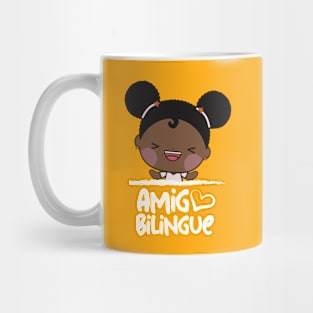 Amigo Bilingue Lola - Afro latina happy girl. Mug